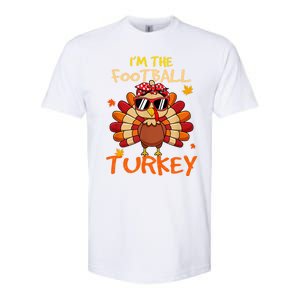 Im The Football Turkey Family Happy Thanksgiving Thankful Gift Softstyle CVC T-Shirt