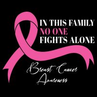 In This Family No One Fights Alone Breast Cancer Awareness City Backpack