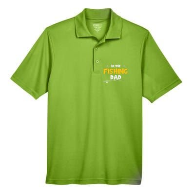 I'm The Fishing Dad Fishing Trip Matching Family Cool Gift Men's Origin Performance Piqué Polo