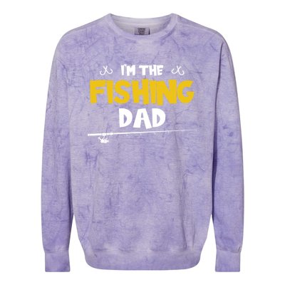 I'm The Fishing Dad Fishing Trip Matching Family Cool Gift Colorblast Crewneck Sweatshirt