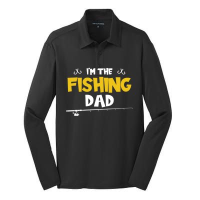 I'm The Fishing Dad Fishing Trip Matching Family Cool Gift Silk Touch Performance Long Sleeve Polo