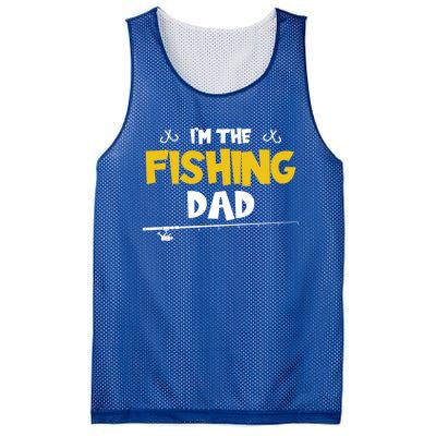 I'm The Fishing Dad Fishing Trip Matching Family Cool Gift Mesh Reversible Basketball Jersey Tank