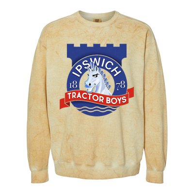 Ipswich Town Fan Tractor Boy Suffolk Punch Badge Colorblast Crewneck Sweatshirt