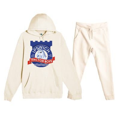 Ipswich Town Fan Tractor Boy Suffolk Punch Badge Premium Hooded Sweatsuit Set