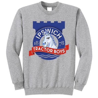 Ipswich Town Fan Tractor Boy Suffolk Punch Badge Tall Sweatshirt