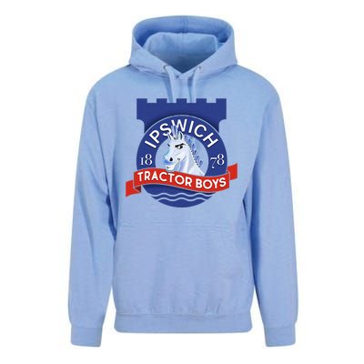 Ipswich Town Fan Tractor Boy Suffolk Punch Badge Unisex Surf Hoodie