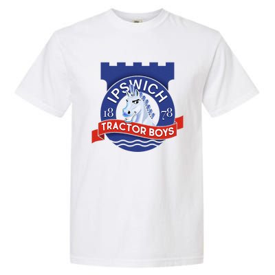 Ipswich Town Fan Tractor Boy Suffolk Punch Badge Garment-Dyed Heavyweight T-Shirt