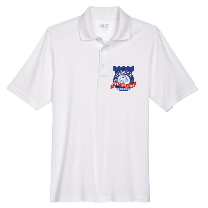 Ipswich Town Fan Tractor Boy Suffolk Punch Badge Men's Origin Performance Pique Polo