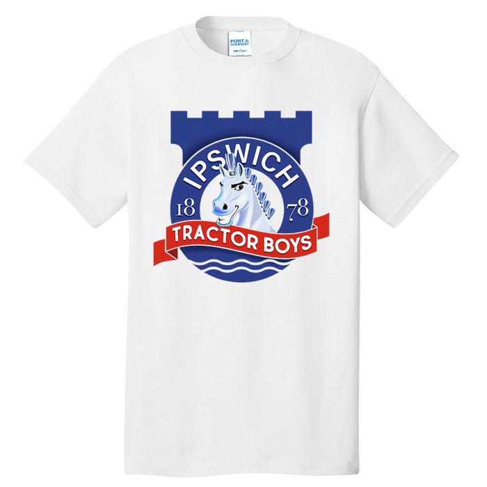 Ipswich Town Fan Tractor Boy Suffolk Punch Badge Tall T-Shirt