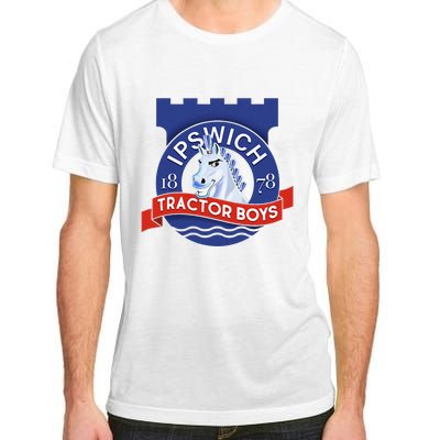 Ipswich Town Fan Tractor Boy Suffolk Punch Badge Adult ChromaSoft Performance T-Shirt