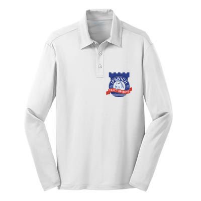 Ipswich Town Fan Tractor Boy Suffolk Punch Badge Silk Touch Performance Long Sleeve Polo