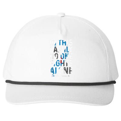 In This Family No One Fight Alone Diabetes Awareness Snapback Five-Panel Rope Hat