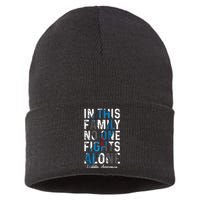 In This Family No One Fight Alone Diabetes Awareness Sustainable Knit Beanie