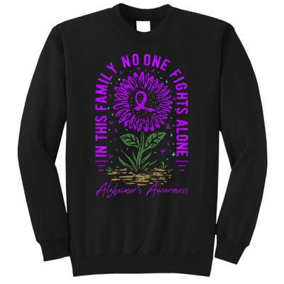 In This Family No One Fight Alone Alzheimer’s Awareness Sweatshirt