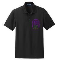 In This Family No One Fight Alone Alzheimer’s Awareness Dry Zone Grid Polo