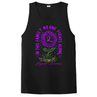 In This Family No One Fight Alone Alzheimer’s Awareness PosiCharge Competitor Tank