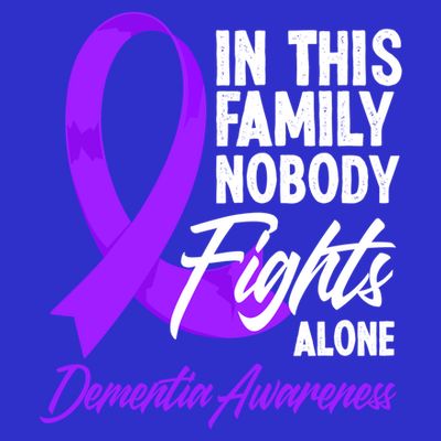 In This Family Nobody Fights Alone Detia Awareness Gift T-Shirt