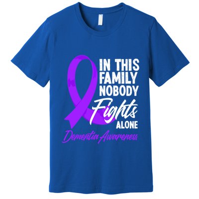 In This Family Nobody Fights Alone Detia Awareness Gift Premium T-Shirt