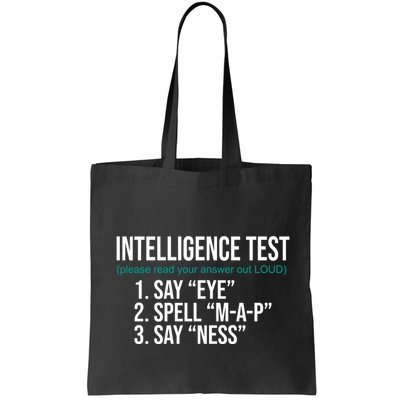 Intelligence Test Funny Message Bag