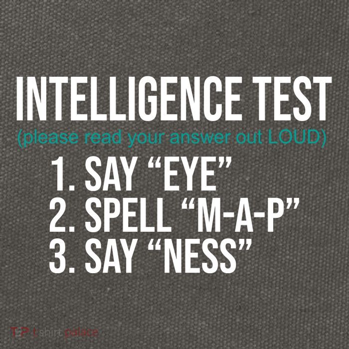 Intelligence Test Funny Message Cotton Canvas Backpack