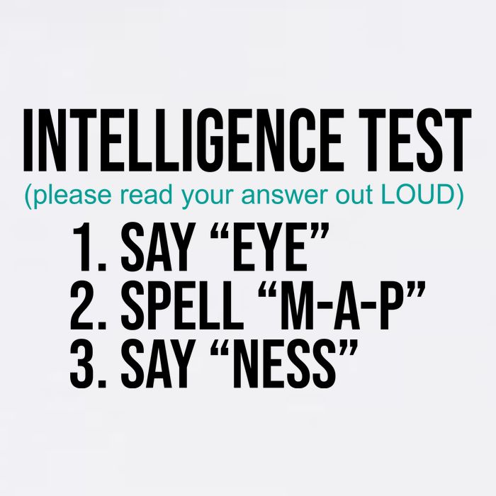 Intelligence Test Funny Message Hoodie