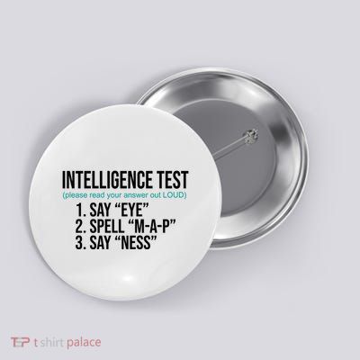 Intelligence Test Funny Message Button