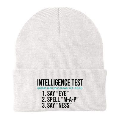 Intelligence Test Funny Message Beanie