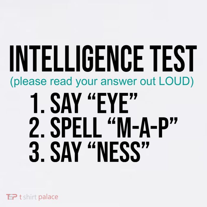 Intelligence Test Funny Message Trucker Hat