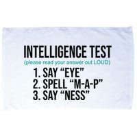 Intelligence Test Funny Message Microfiber Hand Towel