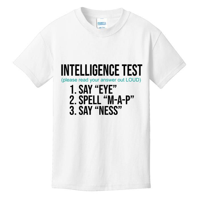 Intelligence Test Funny Message Kids T-Shirt