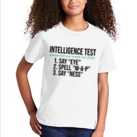 Intelligence Test Funny Message Kids T-Shirt