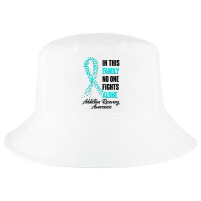 In This Family No One Fight Alone Addiction Recovery Awareness Cool Comfort Performance Bucket Hat