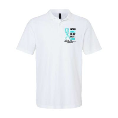 In This Family No One Fight Alone Addiction Recovery Awareness Polo