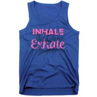 Inhale The Future Exhale The Past Motivational Yoga Design Gift Tank Top