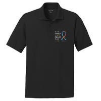 In This Family Nobody Fights Alone Autism PosiCharge RacerMesh Polo