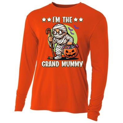 IM The Grand Mummy Halloween Mummy Grandma Great Gift Cooling Performance Long Sleeve Crew