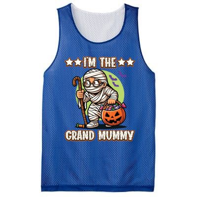 IM The Grand Mummy Halloween Mummy Grandma Great Gift Mesh Reversible Basketball Jersey Tank