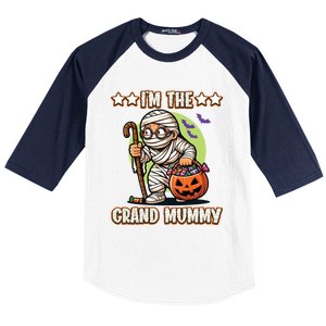 IM The Grand Mummy Halloween Mummy Grandma Great Gift Baseball Sleeve Shirt