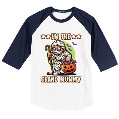 IM The Grand Mummy Halloween Mummy Grandma Great Gift Baseball Sleeve Shirt