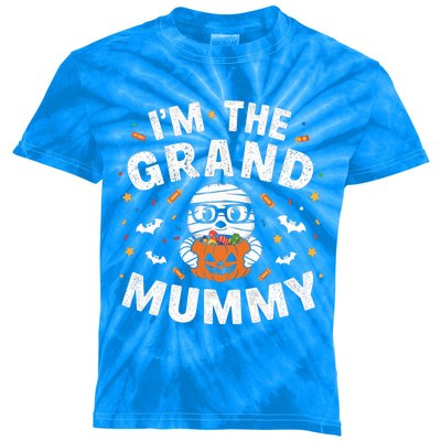 IM The Grand Mummy Halloween Mummy Grandma Costume Gift Kids Tie-Dye T-Shirt