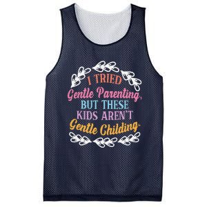 I Tried Gentle Parenting. But These ArenT Gentle Mesh Reversible Basketball Jersey Tank