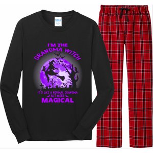 Im The Grandma Witch Like A Normal Grandma Halloween Costume Gift Long Sleeve Pajama Set