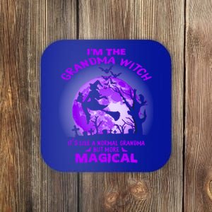 Im The Grandma Witch Like A Normal Grandma Halloween Costume Gift Coaster