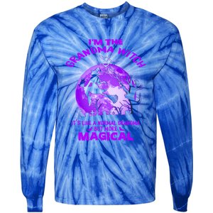 Im The Grandma Witch Like A Normal Grandma Halloween Costume Gift Tie-Dye Long Sleeve Shirt