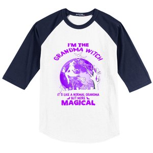 Im The Grandma Witch Like A Normal Grandma Halloween Costume Gift Baseball Sleeve Shirt