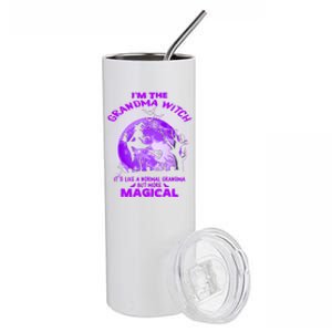 Im The Grandma Witch Like A Normal Grandma Halloween Costume Gift Stainless Steel Tumbler