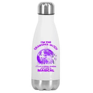 Im The Grandma Witch Like A Normal Grandma Halloween Costume Gift Stainless Steel Insulated Water Bottle