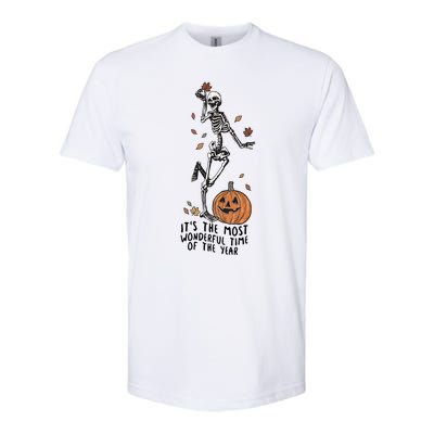 Its The Greatest Time Of The Year Funny Skeleton Halloween Meaningful Gift Softstyle® CVC T-Shirt