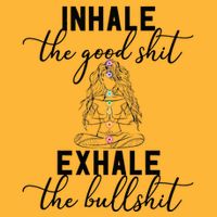 Inhale The Good Exhale The Bullshit Chakra Meditation Yoga Sustainable Knit Beanie