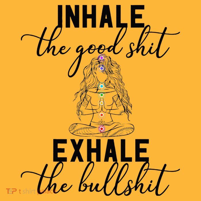 Inhale The Good Exhale The Bullshit Chakra Meditation Yoga Pom Pom 12in Knit Beanie